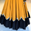 Scallope design Skirt Only - Mustard & Black