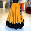 Scallope design Skirt Only - Mustard & Black