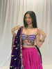 Corset Top - Purple Vintage