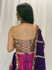 Corset Top - Purple Vintage