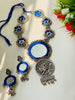 Blue Mirror Oxidized Necklace - JJ