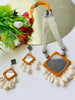 Mustard Mirror & Shells Necklace - JJ