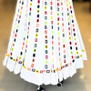 Multi Mirror White Skirt Only