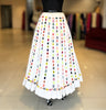 Multi Mirror White Skirt Only