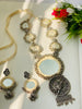 Off-white Mirror Oxidized Necklace - JJ