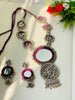 Purple Mirror Oxidized Necklace - JJ