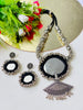 Black Mirror Oxidized Necklace - JJ