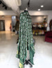 Premium Green Modal Gaji Ajrakh Dupatta