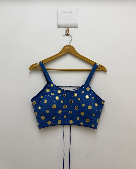 💫Sequins Sitara Mirror SP Top - Blue💫