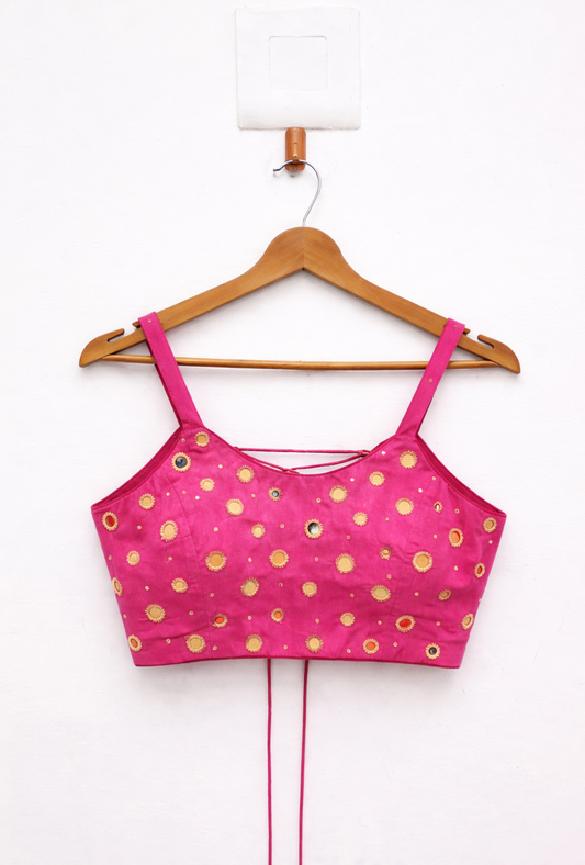 💫Sequins Sitara Mirror SP Top - Pink💫