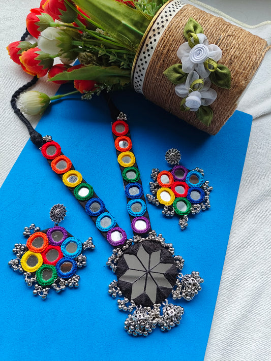 Rainbow Multi - coloured Necklace - JVD