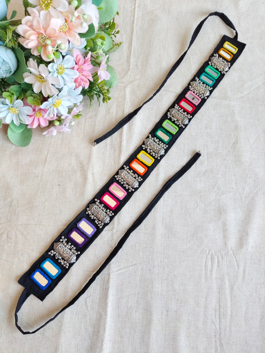 Multi Thread Mirror Waist Belt - JVD