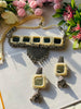 Off-White Oxidized Mirror Necklace - JJ