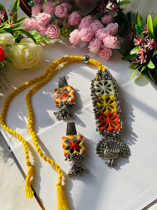 Multi - Mirror Oxidized Necklace - JJ