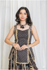 Shades Of Ajrakh - Mashru Handblock Top Black - SL
