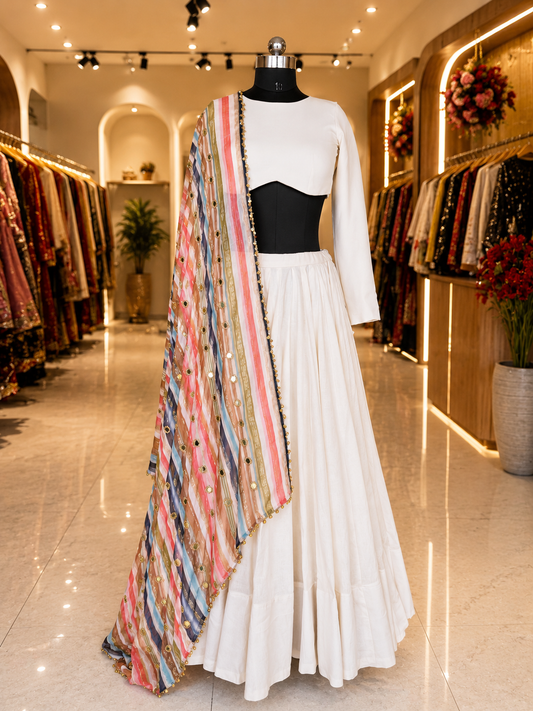 Mirror Work Multi Dupatta (BBP)
