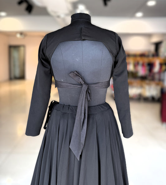 Georgette Grace Top - Black