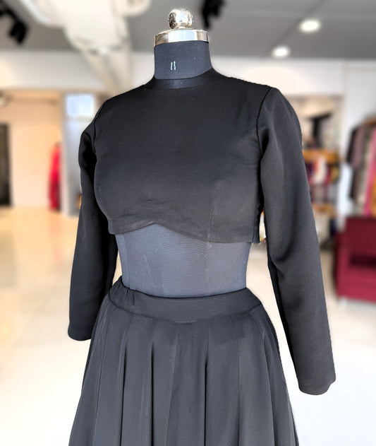 Georgette Grace Top - Black