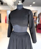 Georgette Grace Top - Black