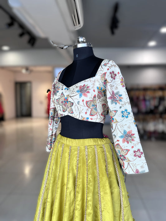 Lime Green To Off White Outfit 3.0