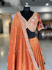 Beautiful Rust Charm Lehenga Outfit