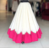 Scallope Skirt Only - Off White & Pink