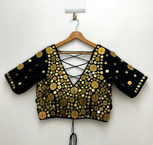 Tamba Golden Mirror EL Top - Black