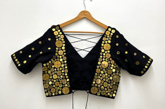 Tamba Golden Mirror EL Top - Black