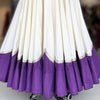 Scallope Skirt Only - Off-White & Purple