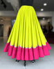Scallope Skirt Only - Lime Green & Pink
