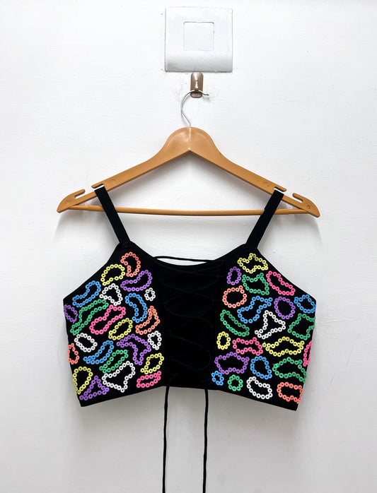 Multi Doodle Top - Black