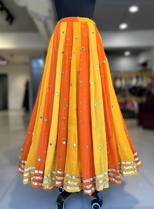 💫Sequins Sitara Mirror Lampi Skirt Only💫-  Sun Palatte