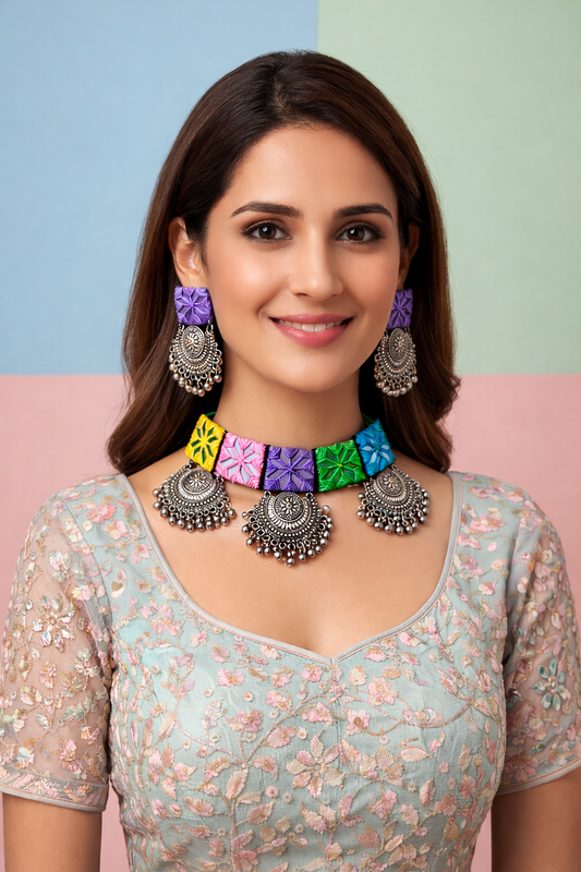 Choker Mirror Necklace - JVD