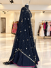Shades Of Mirror - Golden Aari & Mirror Georgette Dupatta - Black
