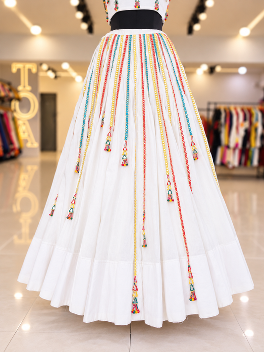 Shades of Border - BKD 2.O Skirt - Off White