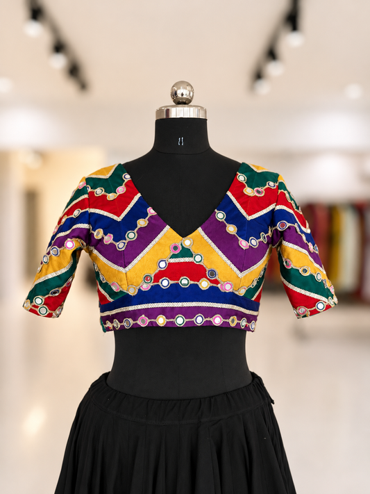 Multi Color Mirror Top - EL -  B Variant