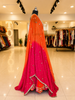 Golden Mirror Sequins Sitara Outfit - Orange Rani