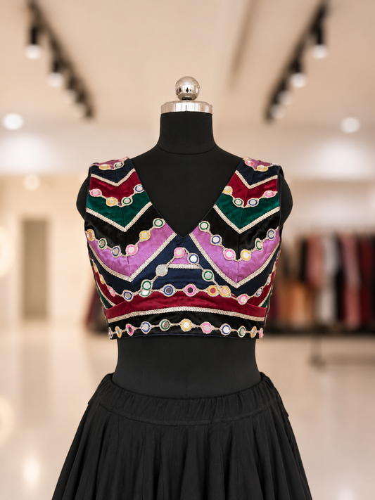 Multi Color Mirror Top - SL - D Variant