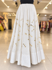 Royal Sunehri Skirt 3.O - Cream White