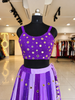 Sequins Sitara Golden Mirror Outfit - Shades of Purple