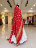 Shades Of Bandhani - Gungroo & Shells Dupatta - Red