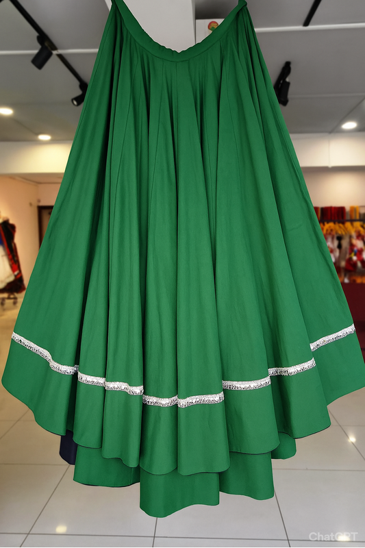Green Single Line Border 15 Meters Flare (Color May Slightly Vary)