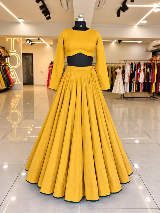 Shades Of Solid - Signature Skirt - Ochre Yellow
