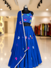 Titli Mirror Pop Up Work Dupatta Only - R Blue
