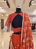 Shades of Lampi - Sequins Sitara EL Lampi Top - Rust Orange